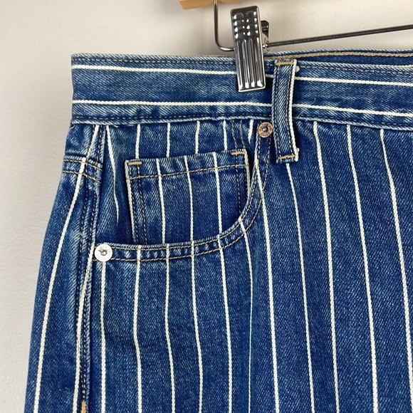American Eagle Mom Jean Stripe SZ 14 Regular Unique Plus Size - Picture 5 of 14